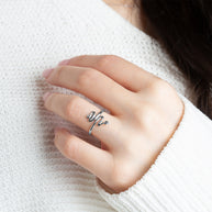 .925 Sterling Silver Coiled Serpent Snake Band Ring