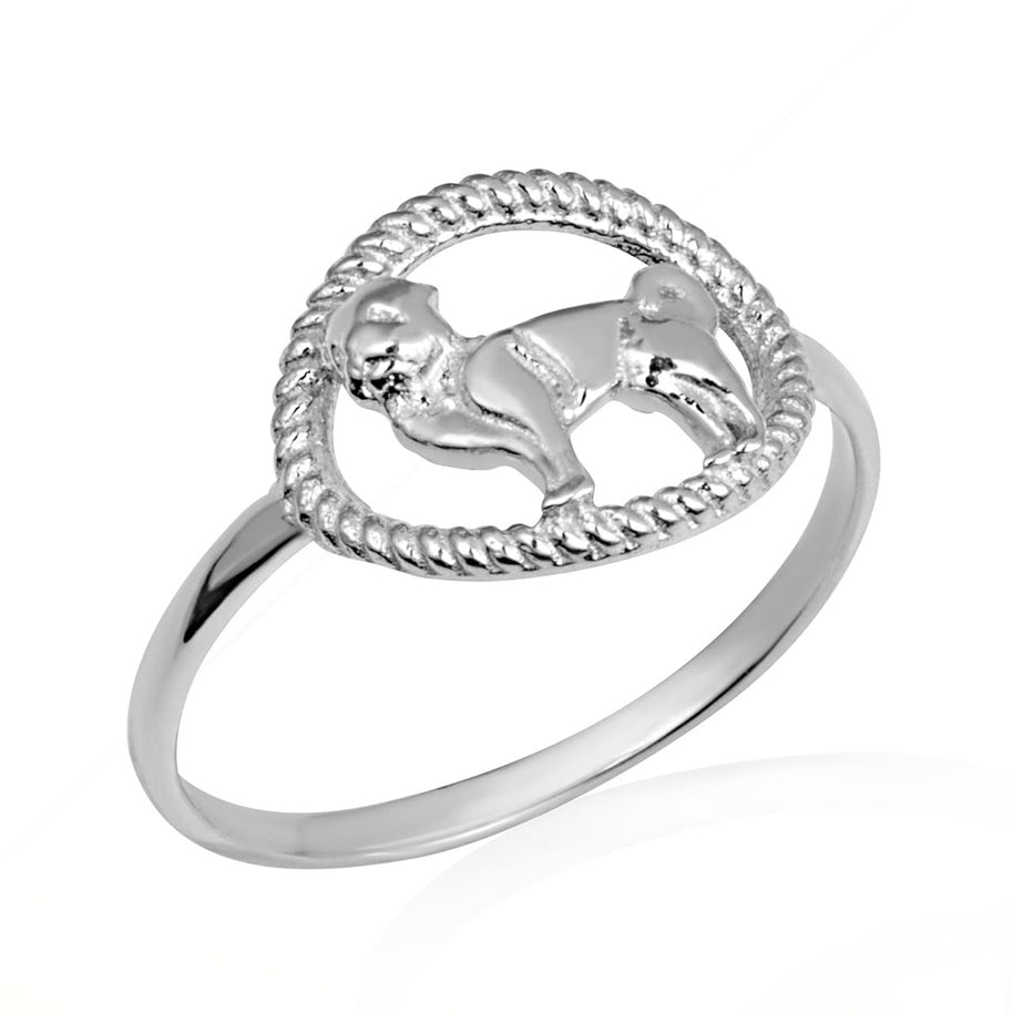 Gold Pet Dog Rope Statement Ring (Available in Yellow/Rose/White Gold)
