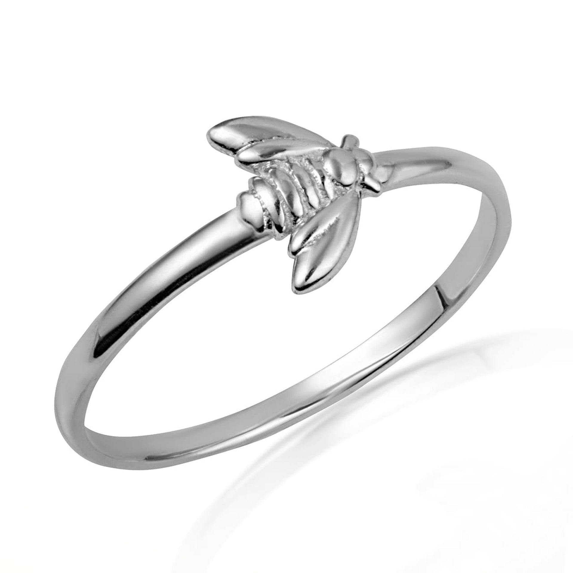 .925 Sterling Silver Firefly Ring