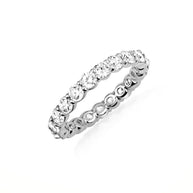 14K Gold 2.25cts Lab Grown Diamond Pave Set 3mm Wedding Band Ring (Available in Yellow/Rose/White Gold)