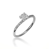 14K Gold Lab Grown Diamond Pavé Set Wedding Ring (Available in Yellow/Rose/White Gold)