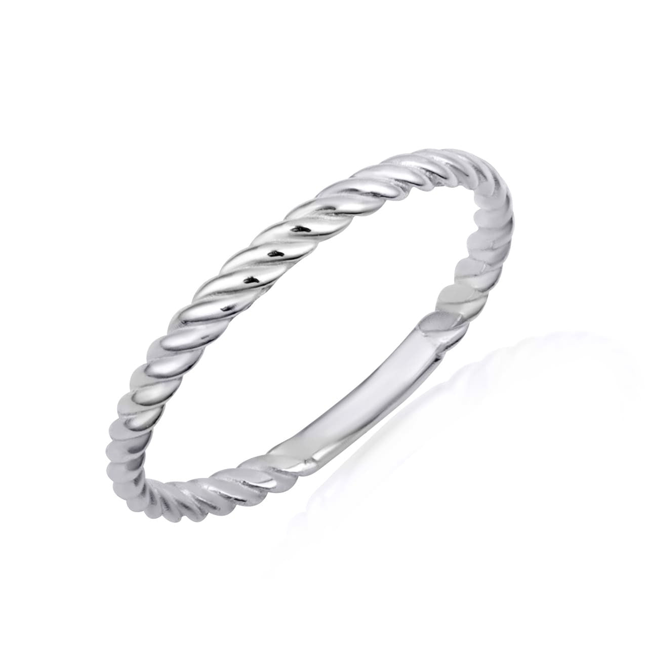 Gold Rope Twist Band Ring (Available in Yellow/Rose/White Gold)