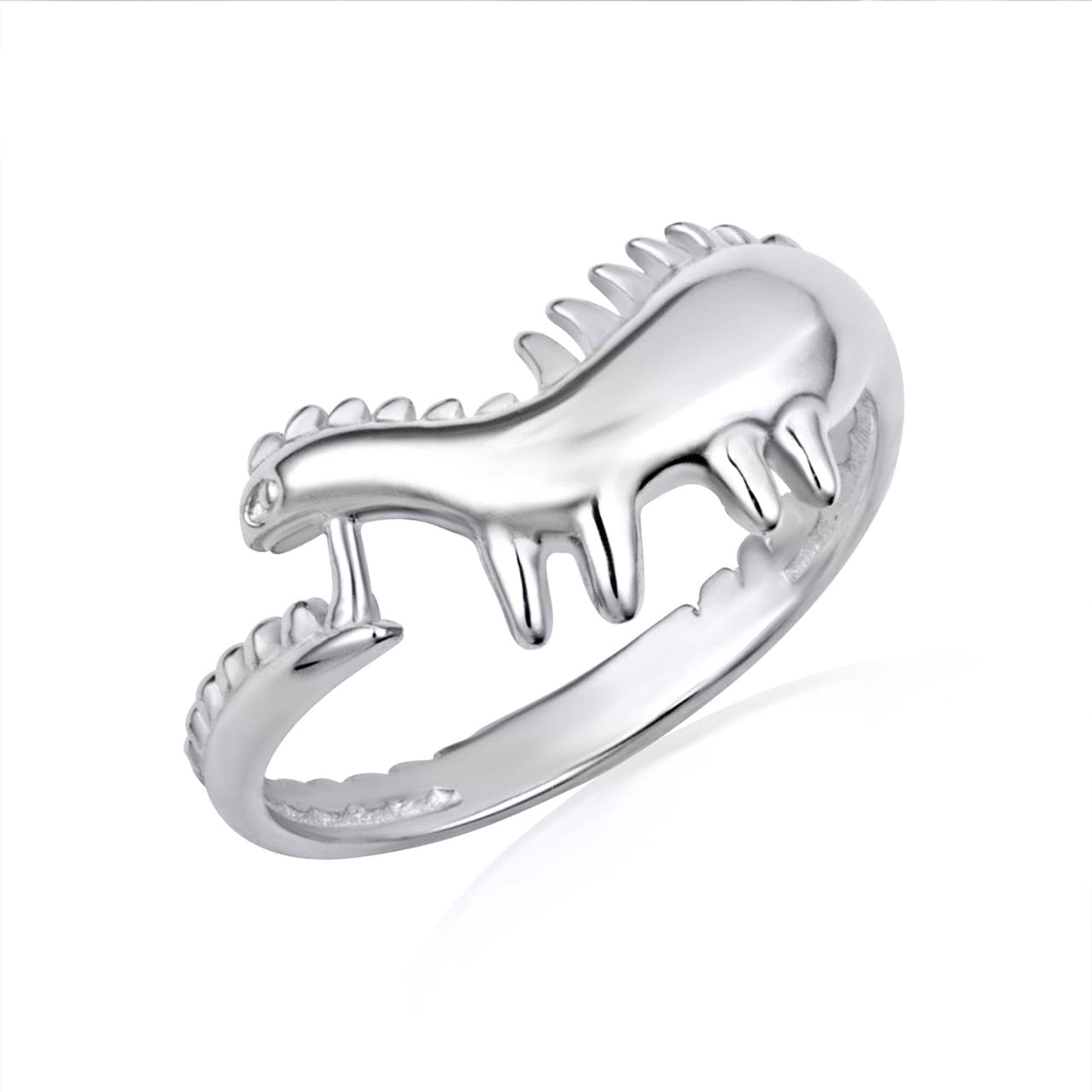 Gold Dinosaur Stegosaurus Band Ring (Available in Yellow/Rose/White Gold)