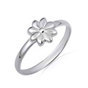 925 Sterling Silver Daisy Flower Ring