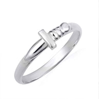 .925 Sterling Silver Medieval Sword Dagger Ring
