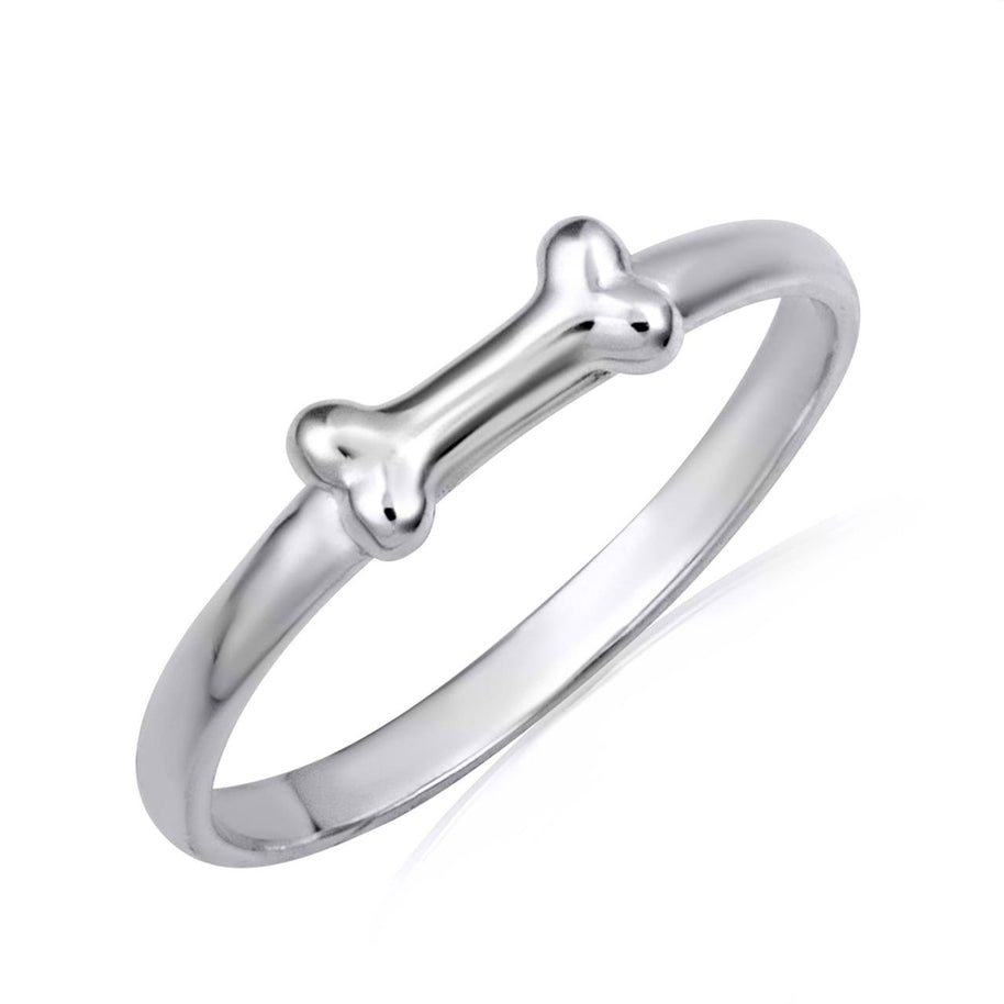 Gold Pet Dog Bone Ring (Available in Yellow/Rose/White Gold)