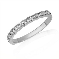 Gold Pave Set Diamond Band Ring (Available in Yellow/Rose/White Gold)