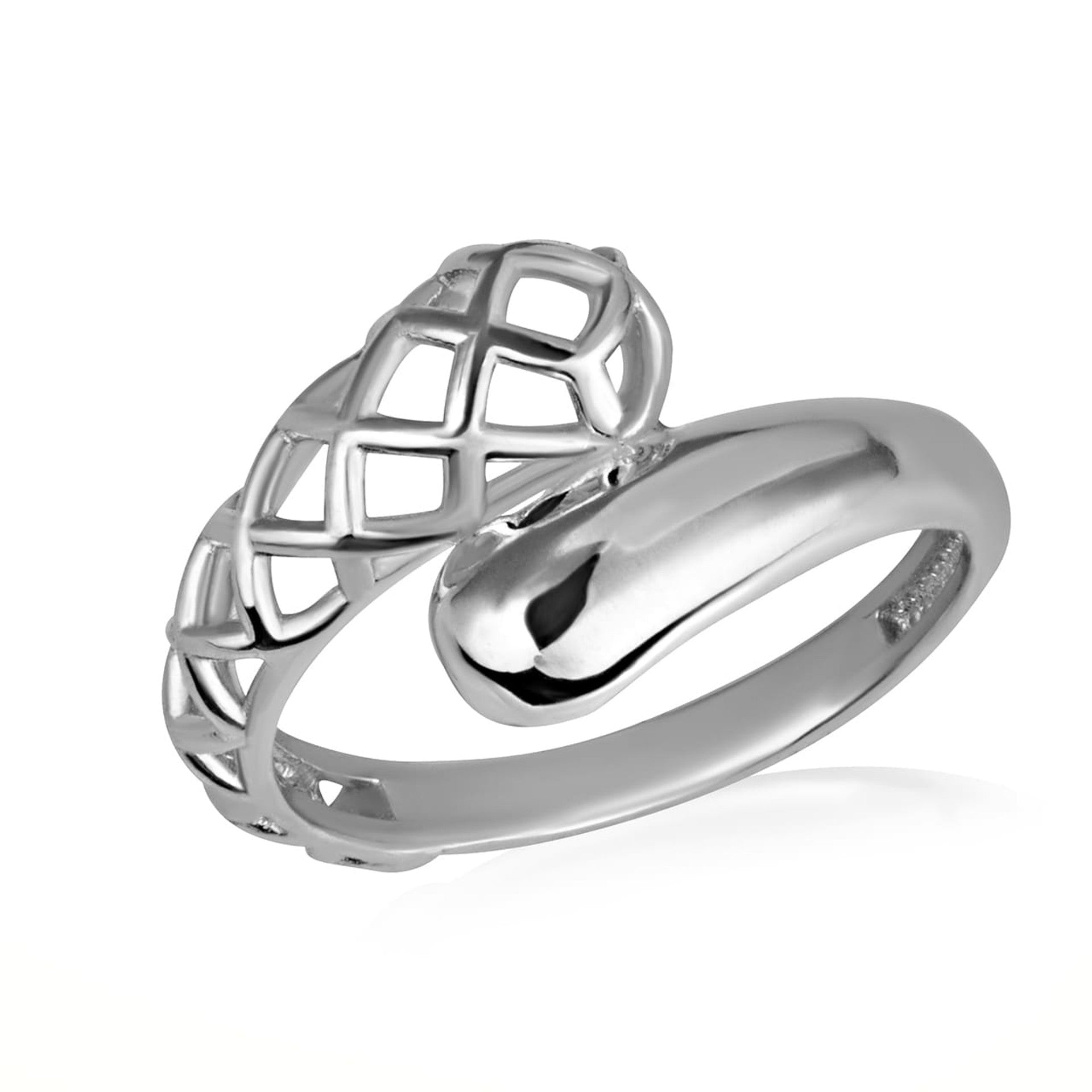 Gold Geometric Design Wraparound Ring (Available in Yellow/Rose/White Gold)