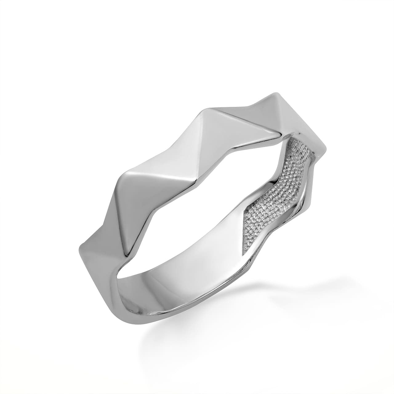 Gold Geometric Band Ring (Available in Yellow/Rose/White Gold)