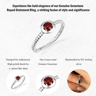 Silver Stackable Custom Birthstone Ring