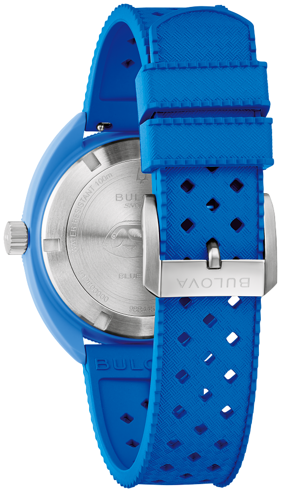 98B445 Bulova Snorkel Blue Dial Rubber Strap Men's Watch