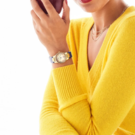 Citizen GA1079-41W Disney Snow White Flora Beige Dial Leather Strap Women's Watch