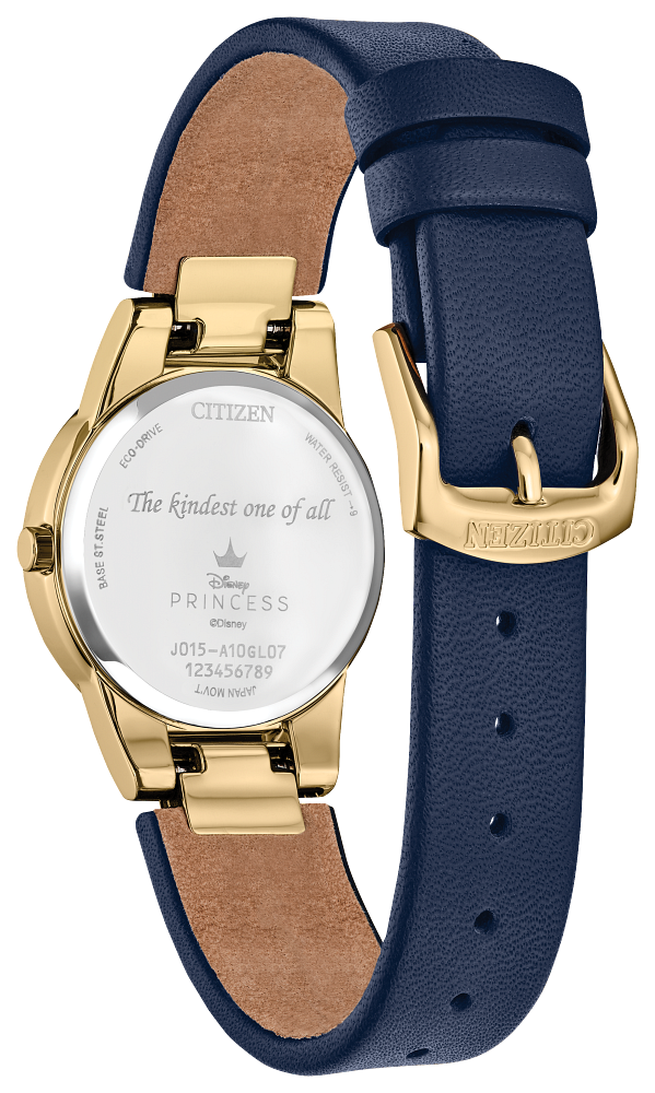 Citizen GA1079-41W Disney Snow White Flora Beige Dial Leather Strap Women's Watch