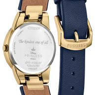 Citizen GA1079-41W Disney Snow White Flora Beige Dial Leather Strap Women's Watch