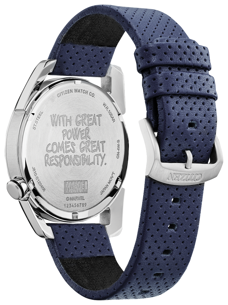 Citizen AW1680-03W Eco-Drive Marvel Spider Stainless Steel Men's Watch