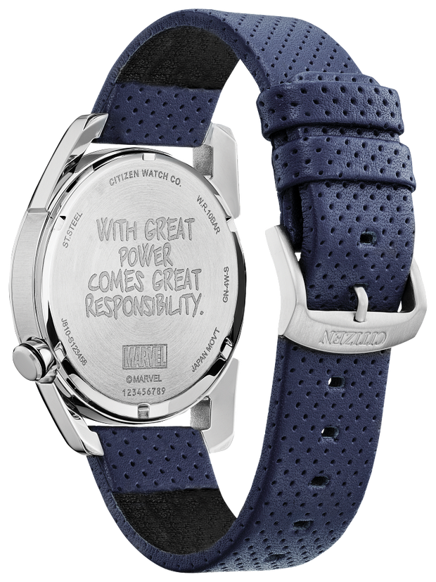 Citizen AW1680-03W Eco-Drive Marvel Spider Stainless Steel Men's Watch