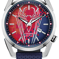 Citizen AW1680-03W Eco-Drive Marvel Spider Stainless Steel Men's Watch