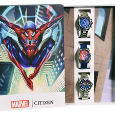 Citizen AW1680-03W Eco-Drive Marvel Spider Man Stainless Steel Blue Dial Watch