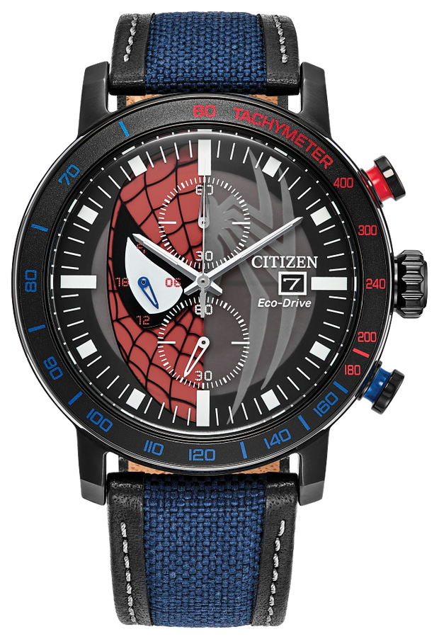 Citizen CA0855-47W Eco-Drive Marvel Spider - Man Chronograph Men's Watch