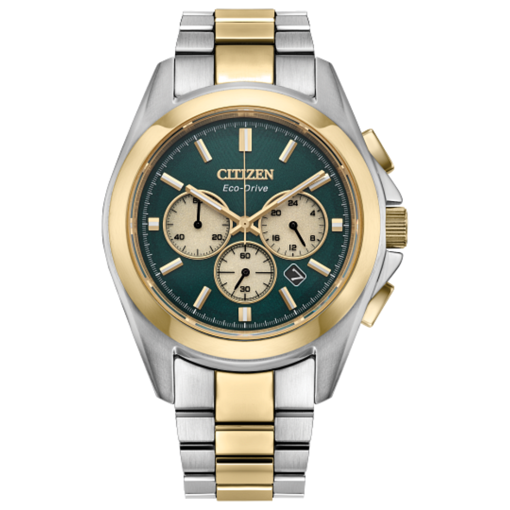 Citizen CA4684-54X Sport Luxury Green Dial Stainless Steel Watch