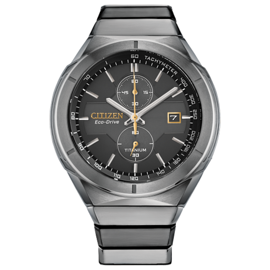 Citizen CA7058-55E Super Titanium Armor Chronograph Black Dial Men's Watch