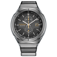 Citizen CA7058-55E Super Titanium Armor Chronograph Black Dial Men's Watch