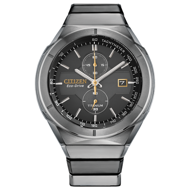 Citizen CA7058-55E Super Titanium Armor Chronograph Black Dial Men's Watch