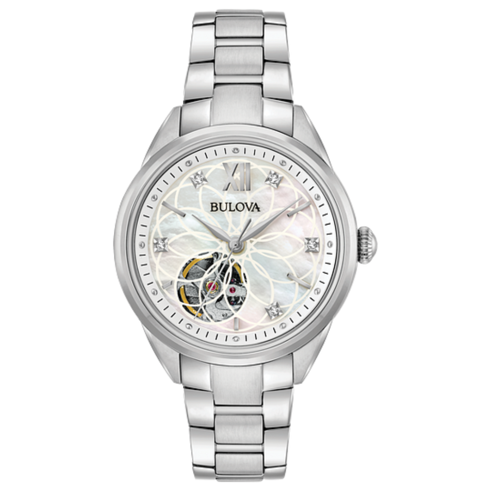 Bulova 96P181 Sutton Diamond White Dial Women's Watch