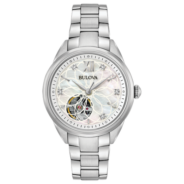 Bulova 96P181 Sutton Diamond White Dial Women's Watch