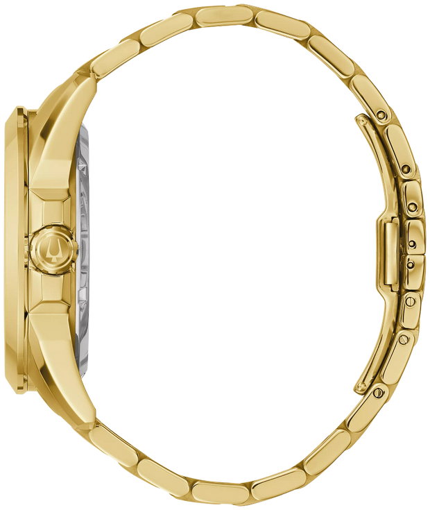 Bulova 97A162 Sutton Gold Skeleton Dial Men's Watch