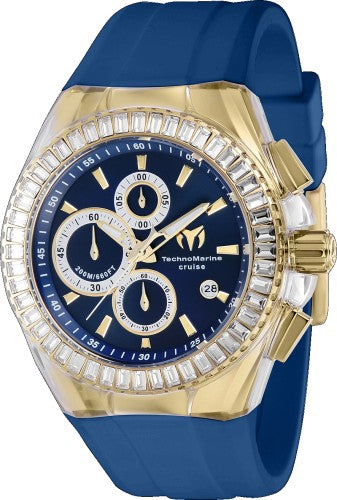 Technomarine Men's TM-121158 Cruise Quartz Chronograph Blue Dial Watch