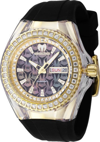 Technomarine Women's TM-121175 Cruise Quartz Chronograph Black Dial Watch