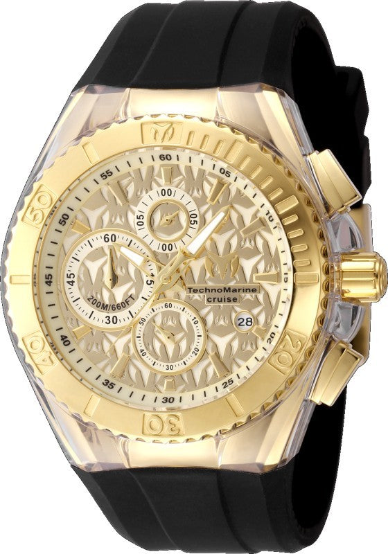 Technomarine Men's TM-125002 Cruise Quartz VD57 Gold Dial Watch
