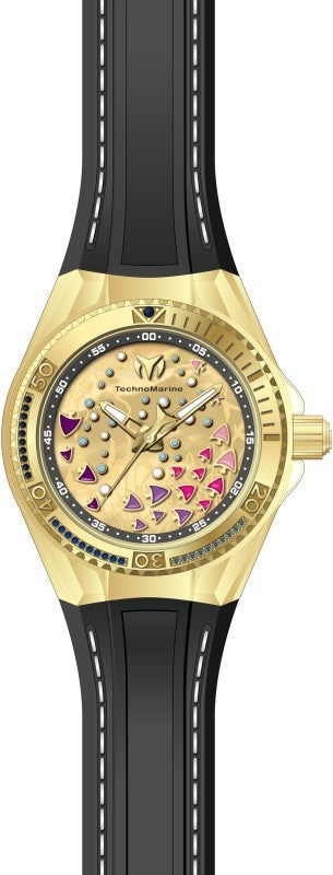 Technomarine Women's TM-125004 Cruise Quartz PC21 Gold Dial Watch