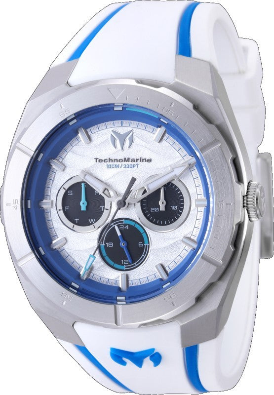 Technomarine Men's TM-125016 Cruise Quartz VH63 Dark Blue, Silver, White, Black Dial Watch