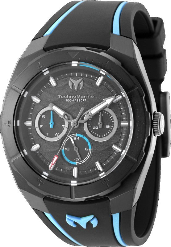 Technomarine Men's TM-125021 Cruise Quartz VH63 Black Dial Watch