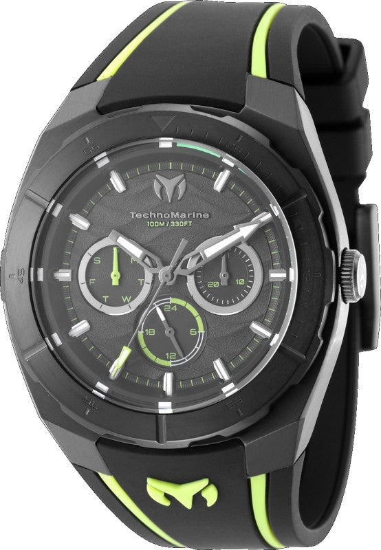 Technomarine Men's TM-125024 Cruise Quartz VH63 Black Dial Watch
