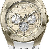 Technomarine Men's TM-125026 Cruise Quartz VH63 Gold, Silver, White Dial Watch