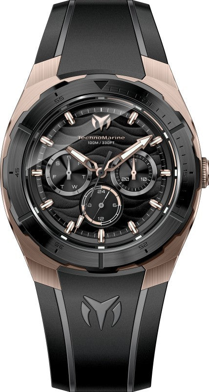 Technomarine Men's TM-125029 Cruise Quartz VH63 Black Dial Watch