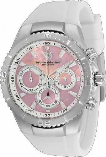 Technomarine Women's TM-220076 Manta Quartz Chronograph Pink Dial Watch