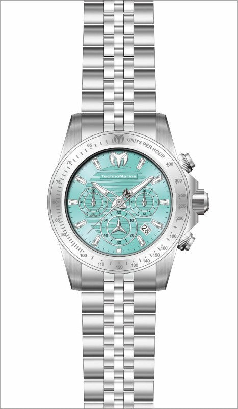 Technomarine Men's TM-225011 Manta Quartz VD53 Light Blue Dial Watch
