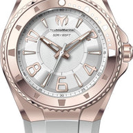 Technomarine Men's TM-225026 Lusso Mare Quartz 3 Hand Silver, White Dial Watch