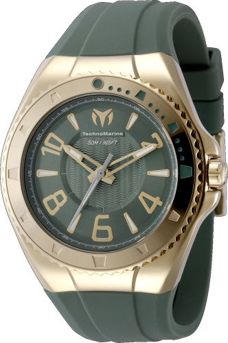 Technomarine Men's TM-225032 Lusso Mare Quartz 2 Hand Olive Green Dial Watch