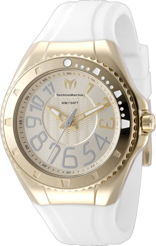 Technomarine Women's TM-225044 Lusso Mare Quartz 3 Hand Gold Dial Watch