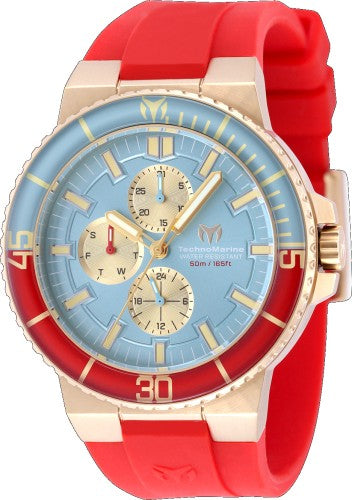 Technomarine Men's TM-225097 La Pelagia Quartz VH67 Light Blue, Gold Dial Watch