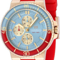 Technomarine Men's TM-225097 La Pelagia Quartz VH67 Light Blue, Gold Dial Watch