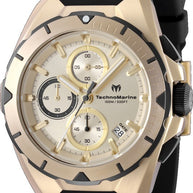 Technomarine Men's TM-318142 OCEAN Quartz VD57 Gold Dial Watch