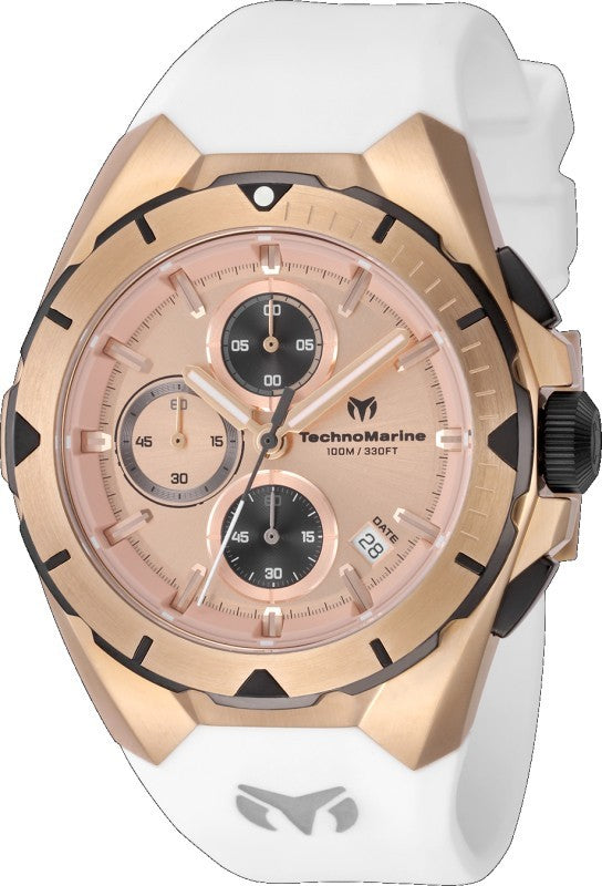 Technomarine Men's TM-318145 OCEAN Quartz VD57 Rose Gold Dial Watch