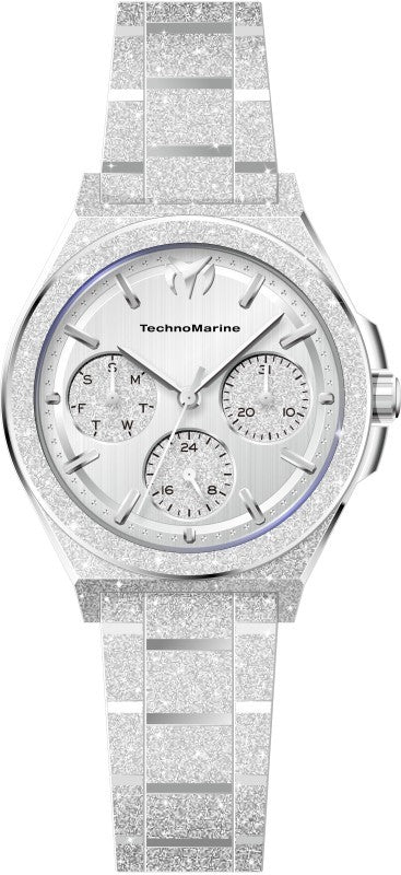 Technomarine Men's TM-318148 OCEAN Quartz VH63 Silver Dial Watch