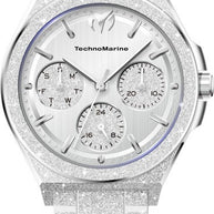 Technomarine Men's TM-318148 OCEAN Quartz VH63 Silver Dial Watch